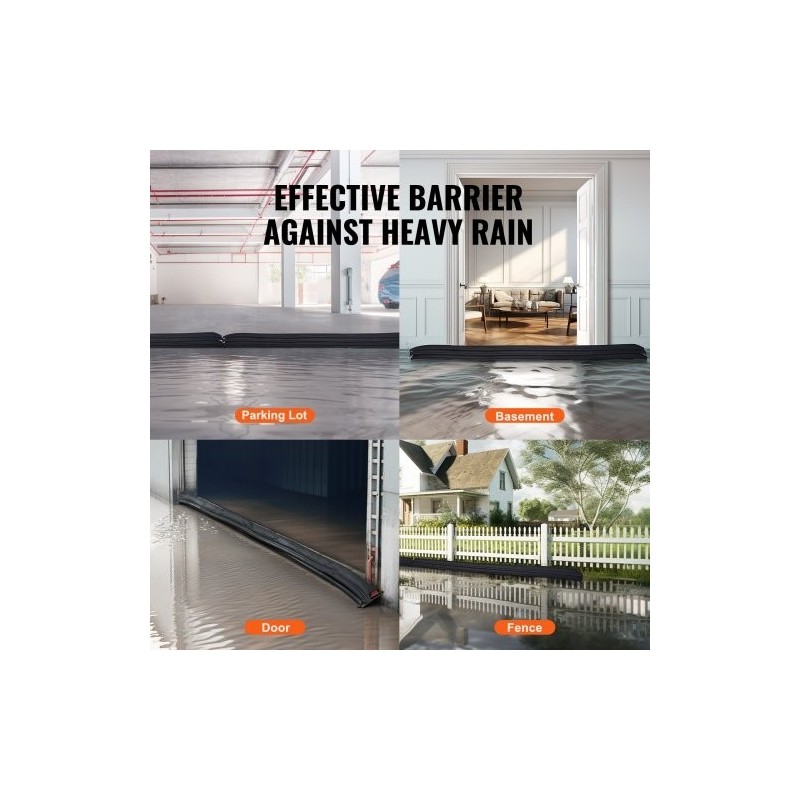 Tulvapadot ei-kudottua kangasta 3060 x 155 mm 8 kpl ovien suojaukseen