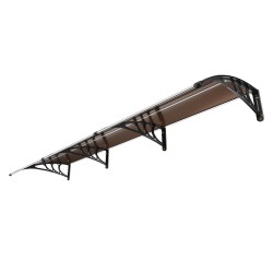 Ikkuna- ja ovikatos polykarbonaattilevy 6 mm 965 x 2975 mm UPF 50+