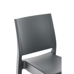 Maya baarijakkara korkea selkänojallinen pinottava ulkokäyttöön sopiva