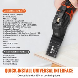 Värähtelevän monitoimityökalun terät hiiliteräs seosteräs 50 kpl 0,7 mm puu muovi alumiini