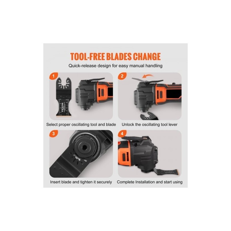 Värähtelevän monitoimityökalun titaanikarbidi-terässeosiset 3 kpl terät yleispikakiinnitys kovalle materiaalille metallille ja