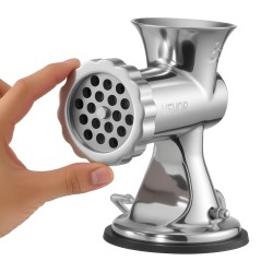 Käsikäyttöinen lihamylly 304 ruostumaton teräs imukuppi pöytäkiinnike 5 mm 8 mm reikälevyt