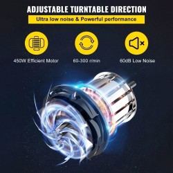 Savenvalantapyörä sähköinen 35 cm alumiinipyöröpöytä irrotettava allas jalkapoljin