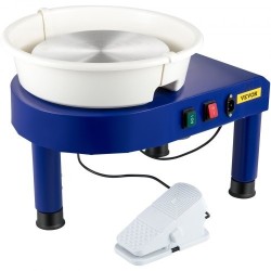 Savenvalantapyörä sähköinen 35 cm alumiinipyöröpöytä irrotettava allas jalkapoljin