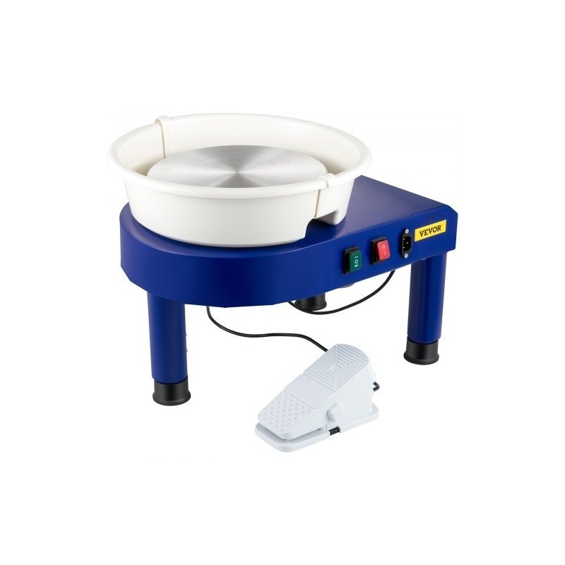 Savenvalantapyörä sähköinen 35 cm alumiinipyöröpöytä irrotettava allas jalkapoljin