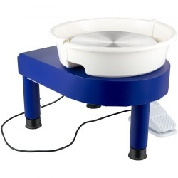 Savenvalantapyörä sähköinen 35 cm alumiinipyöröpöytä irrotettava allas jalkapoljin