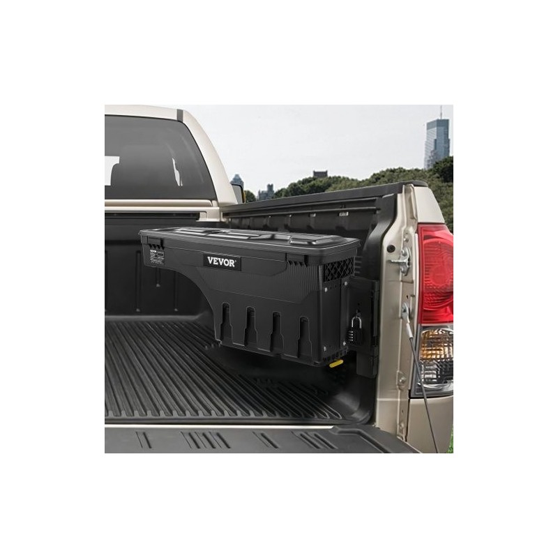 Lavaan asennettava säilytyslaatikko ABS-muovi ja hiiliteräs 25 L lukolla matkustajan puoli