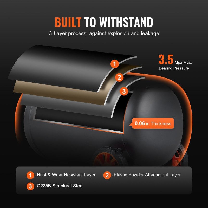 Ilmakompressori öljytön 35,2 litran säiliö 1800 wattia käyntiääni 70 desibeliä pyörillä