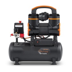 Öljytön ilmakompressori 8 l säiliöllä 900 W 2,2 CFM 70 dB