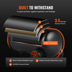 Ilmakompressori öljytön 18,2 l 900 W työpaine 6-8 bar melutaso 70 dB