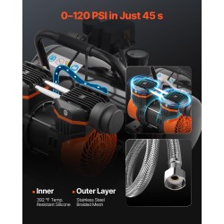 Vaakamallinen ilmakompressori terässäiliö 8 L öljytön 1 hv 8 bar