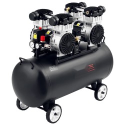 Vaakasuuntainen öljytön ilmakompressori 75 litran terässäiliöllä 4 hv