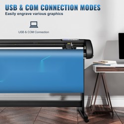 Vinyylileikkuri ja piirturi alumiiniseos 1350 mm paperinsyöttö 1260 mm leikkausleveys mukana ohjelmisto