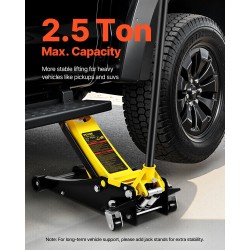 Lattiatunkki teräs 2,5 tonnia matalaprofiilinen nostokorkeus 75–495 mm kaksoispumppu leveä nostotyyny