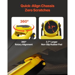 Lattiatunkki teräs 2,5 tonnia matalaprofiilinen nostokorkeus 75–495 mm kaksoispumppu leveä nostotyyny