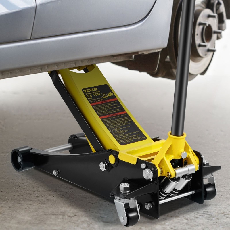 Lattiatunkki teräs 2,5 tonnia matalaprofiilinen nostokorkeus 75–495 mm kaksoispumppu leveä nostotyyny