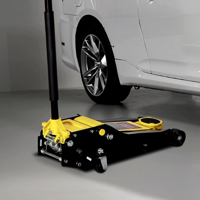 Matalaprofiilinen teräslattiatunkki neljä tonnia nostokorkeus 100–545 mm kaksoismäntäinen pikanosto