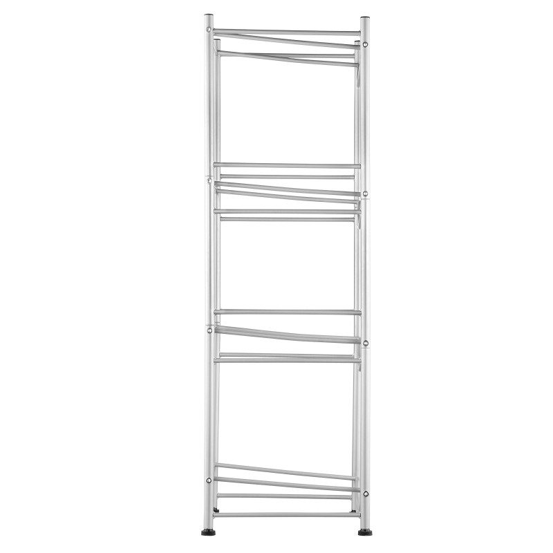 Vesikanisteriteline rautainen nelitasoinen viiden gallonin neljälle pullolle hopea