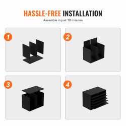 Puinen lokerikko 12 lokerolla P2-luokan lastulevy MDF musta irrotettavat säädettävät hyllyt