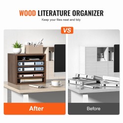 Puinen postilokerikko 5-osainen P2-luokan lastulevy ja MDF 355x305x330 mm ruskea