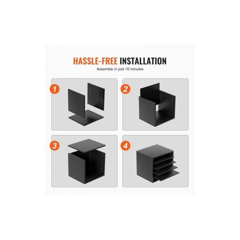 Kirjelajittelija 5 lokeroa säädettävät hyllyt P2-luokan lastulevy MDF 355x305x330 mm musta