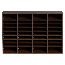 Kirjelaatikko P2 lastulevy ja MDF 36 lokeroa säädettävillä hyllyillä 997x305x680 mm