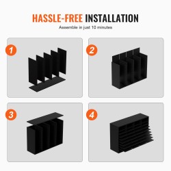 Puutuinen 36 lokeroinen postilokerikko säädettävillä irrotettavilla hyllyillä musta