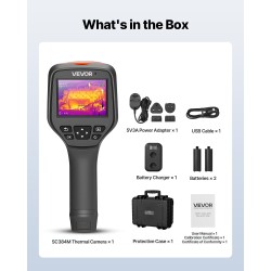 Käsikäyttöinen lämpökamera 384x288 infrapunaresoluutio 5 megapikselin kamera 3,5 tuuman kosketusnäyttö