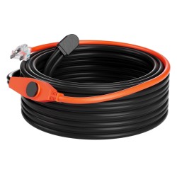 Putkien lämmityskaapeli 25 m 23 W m sisäänrakennetulla termostaatilla PVC ja metalliputkille