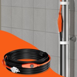 Putkien lämmityskaapeli 25 m 23 W/m sisäänrakennetulla termostaatilla PVC- ja metalliputkille
