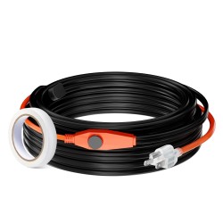 Putkien lämmityskaapeli 25 m 23 W/m sisäänrakennetulla termostaatilla PVC- ja metalliputkille