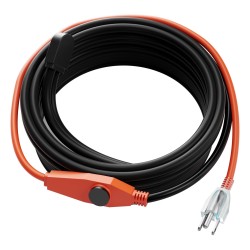 Putkien lämmityskaapeli 25 m 23 W/m sisäänrakennetulla termostaatilla PVC- ja metalliputkille