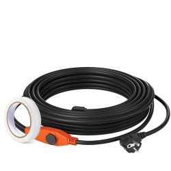 Putkilämmityskaapeli 18 m 23 W/m sisäänrakennettu termostaatti PVC-, metalli- ja muoviputkille