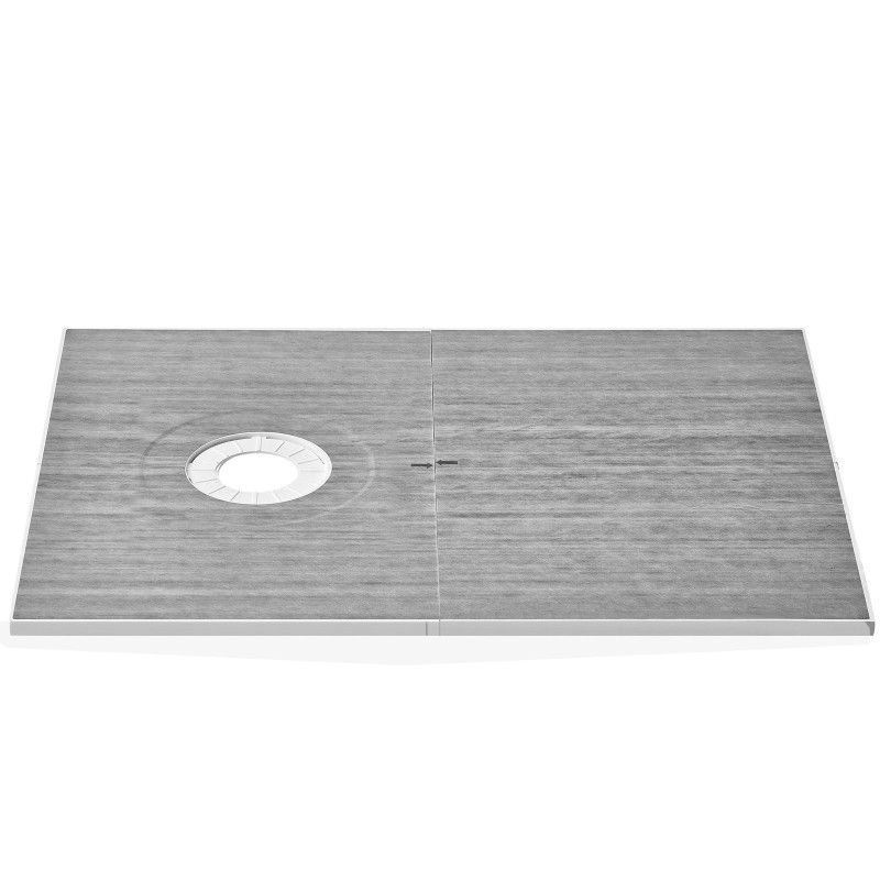 EPS-suihkualusta 1524x965 mm kynnys keskitetty 160 mm viemäri 2 vedeneristyskangasta