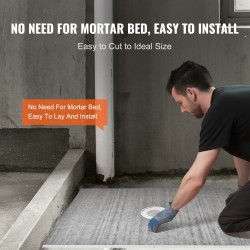 EPS-suihkualusta 1828x1219x32 mm 160 mm keskikaivo 5-kerroksinen vedeneristys