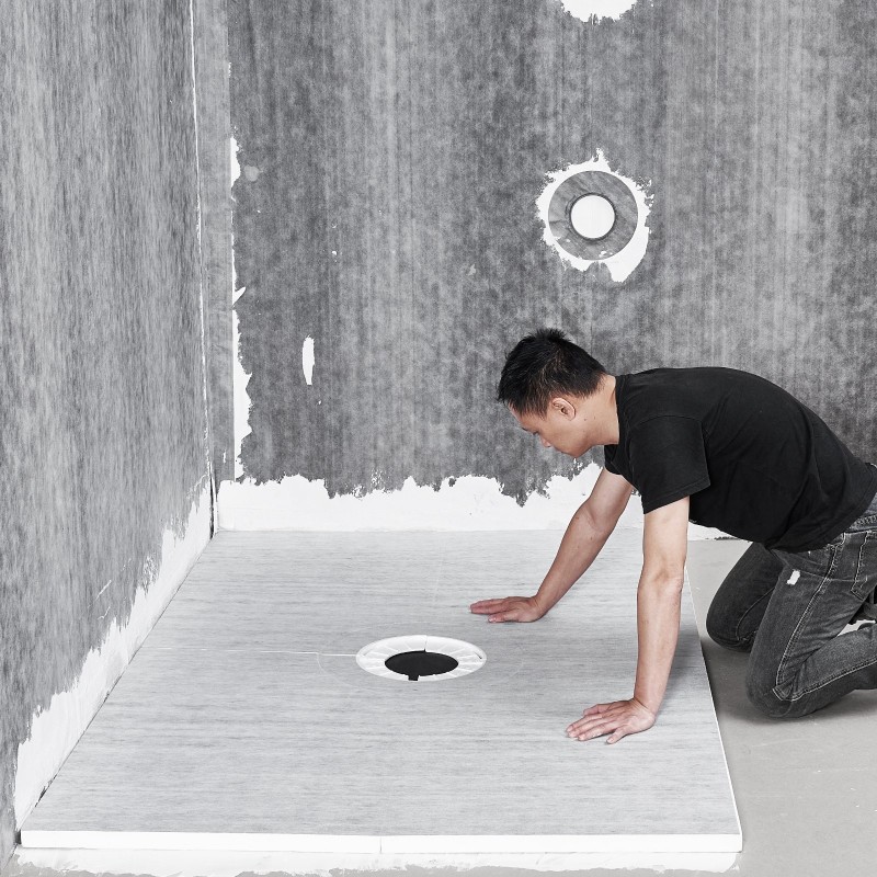 EPS-suihkualusta 1828x1219x32 mm 160 mm keskikaivo 5-kerroksinen vedeneristys