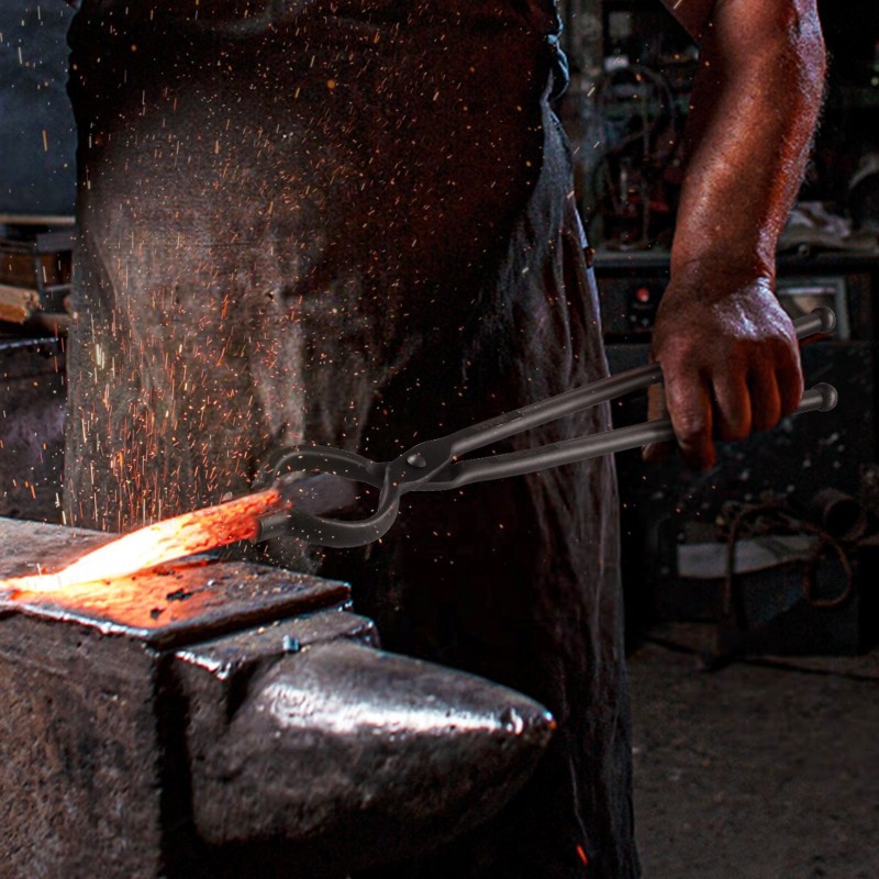 Sepänpihdit 4-osainen hiiliterässarja noin 46 cm pitkät A3 teräsniitit