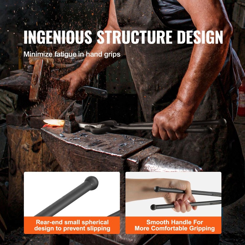 Takopihdit V-uraiset hiiliteräs 461 mm pitkä kahva naulamaisille kappaleille