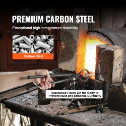 Takopihdit V-uraiset hiiliteräs 461 mm pitkä kahva naulamaisille kappaleille