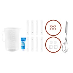 Kaksialtainen slush ja jääjuomakone 2 x 8L ruostumaton teräs digitaalinen ohjauspaneeli