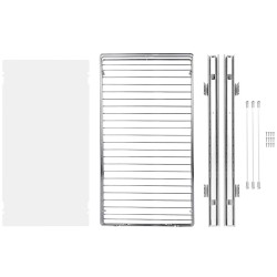 Ulosvedettävä kaappikori kromattu teräs asennuskoko 419x317.5x89 mm keittiöön 13 kg kantavuus