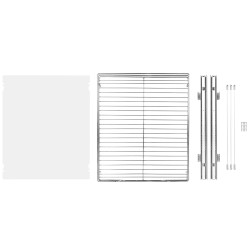 Ulosvedettävä kaappikori kromipinnoitettu teräs 43x53 cm 13 kg keittiöön