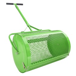 Kompostin ja turpeen levitin teräksinen verkko 24 tuuman rullakori korkeussäädettävällä T-mallisella aisalla