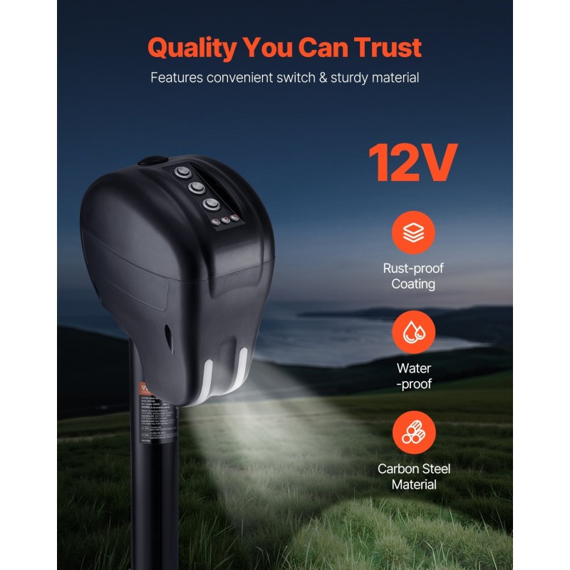 Sähköinen perävaunun nokkatunkki hiiliteräs 1588 kilogrammaa nostokorkeus 240–760 millimetriä