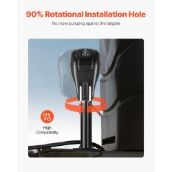 Sähköinen perävaunun nokkatunkki hiiliteräs 1588 kilogrammaa nostokorkeus 240–760 millimetriä