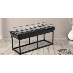 Amun-penkki keinonahalla, moderni ja tukeva istuinpenkki