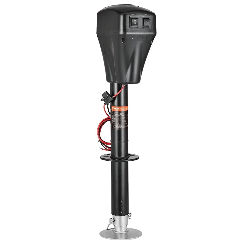 Sähkökäyttöinen perävaunun tunkki hiiliteräksinen 2267 kg nostokyky 255–860 mm nostoalue