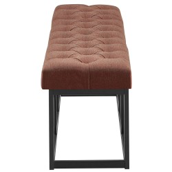 Tyylikäs Amun-penkki kangasverhoilulla, moderni ja mukava istuinratkaisu