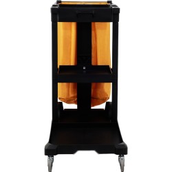 3 tasoinen siivousvaunu PP runko PVC jätesäkki 94 6 l 90 7 kg kantavuus