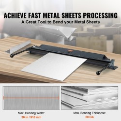 Levyntaivutin 910 mm taivutusleveys 0–135° matalahiiliteräkselle ja alumiinille